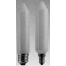Lámpara (bombilla) incandescente Tubular Blanco Opal 30x140mm 230v  E14, 40 o 60w (a elegir). 320 Lumen Laes